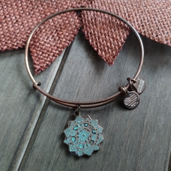 Alex and Ani Heart Chakra Charm Bangle Bracelet - Picture 5 of 9